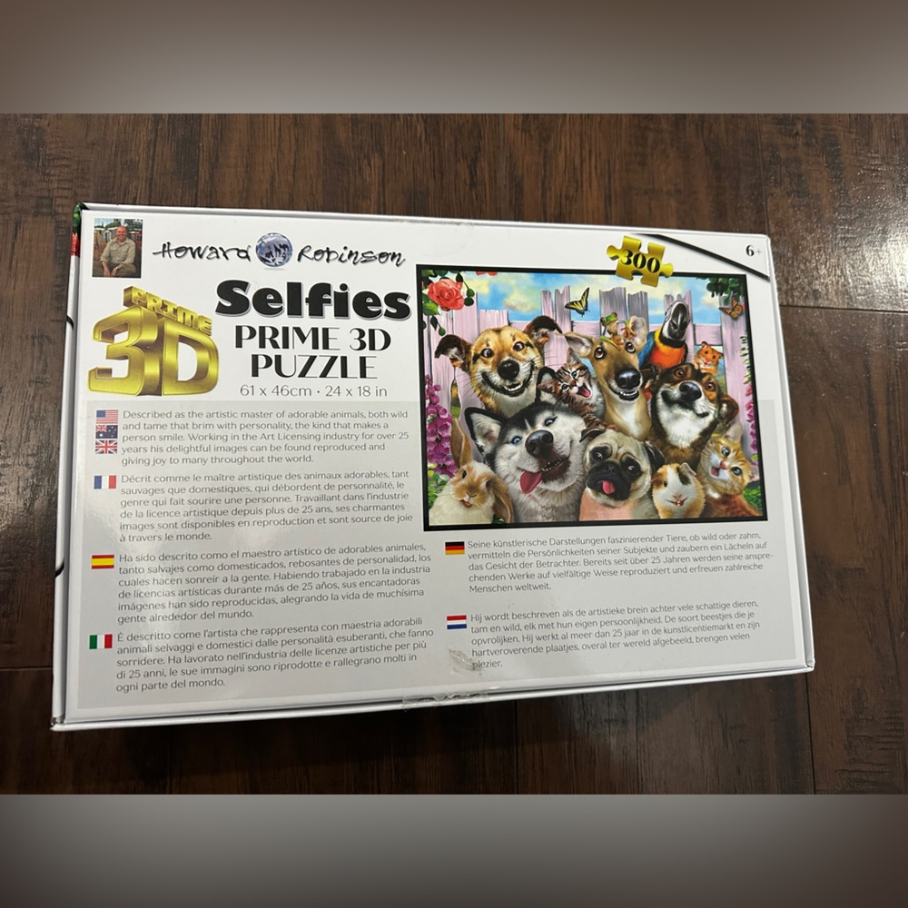 Selina Fenech Selfies 3D Prime Puzzle 300 Pieces 24x18 Animals‎ - Picture 3 of 3